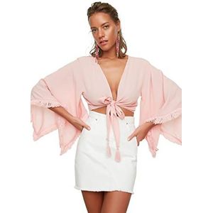 Trendyol Viscose blouse voor dames, Roze