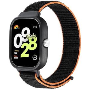 SMYAOSI Nylon armband met zachte beschermhoes voor Xiaomi Redmi Watch 4, verstelbare sport elastische armband, gevlochten reservebandjes voor Xiaomi Redmi Watch 4 smartwatch, Nylon, Geen edelsteen