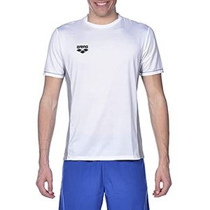 Arena Team Line Tech Uniseks T-shirt met korte mouwen voor dames en heren, Wit.