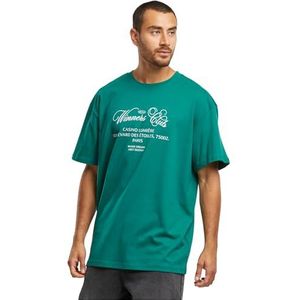 Mister Tee T-shirt surdimensionné Winners Club, vert, 5XL grande taille taille tall