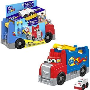 MEGA Bloks Mijn racewagen, auto- en bouwsteenspel, 15-delig, speelgoed voor baby's en kinderen van 1 tot 5 jaar, FVJ01