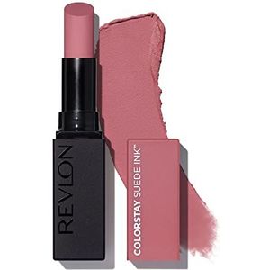 Revlon, ColorStay Suede Ink™ lippenstift, matte afwerking, levendige kleur, verzorgings- en veganistische formule, met vitamine E, nr. 008 That Girl, 2,55 g