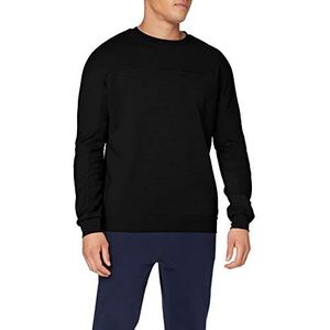 Mizuno Athletic Crew Sweatshirt voor heren, zwart.