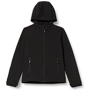 CMP Melange Softshell Jacket with ClimaProtect Technology Fille, Black, 104