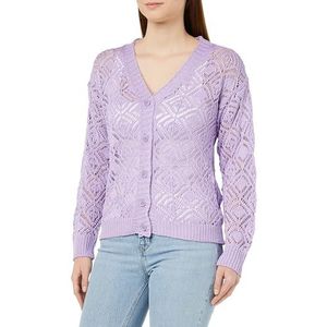 aleva Cardigan en tricot pour femme 10426983-al04, lilas, taille M, lilas, M