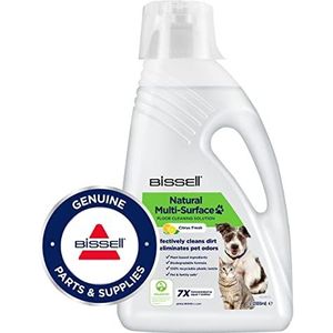 Bissell Natuurlijke multi-oppervlakte reinigingsoplossing voor dieren, reiniging voor vloeren, tapijten en auto-interieurs, 2 liter, citroengeur, compatibel met CrossWave, SpinWave en HydroWave -