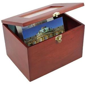 SAFE-ID - Verzamelstukken – houten doos voor kaarten, foto's ... 5870