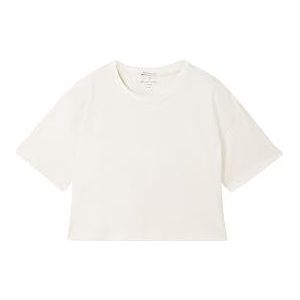 TOM TAILOR T-shirt boxy Collage pour fille avec imprimé dans le dos, 12906 – Wool White., 140