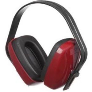 neoLab 2-2071 gehoorbescherming-koptelefoon gevoerd, Rood/Zwart