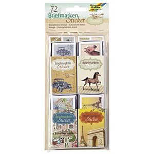 Folia 1481, muursticker, vintage, 72 stickers in 24 designs