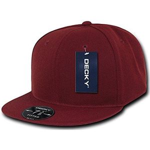 Decky Retro Slim Cap, kardinaal rood