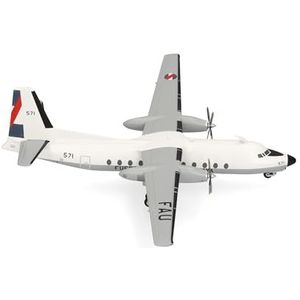 Herpa Uruguayan Air Force Fairchild FH-227D miniatuurvliegtuig, schaal 1:200, verzamelstuk, model zonder sokkel, metaal