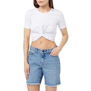 Noisy may Nmsmiley Nw Frill Vi304lb Noos Shorts dames, lichtblauw jeans