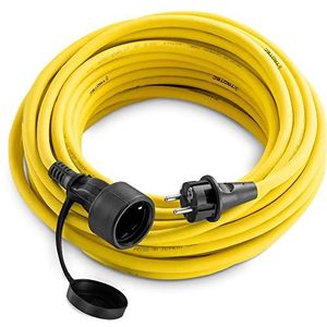 Kabel 3 x 2,5² 20 m INCL-stekker (16 A) geel, 230 V