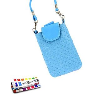 Muzzano Beschermhoes voor Nokia Lumia 820 [Citytasche ] [Lagunenblauw] incl. stylus en reinigingsdoek - Ultieme stootbescherming, elegant en duurzaam voor uw Nokia Lumia 820