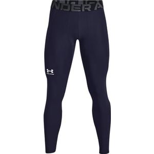 Under Armour HeatGear Leggings, Midnight Navy (410)/White, Medium