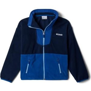 Columbia Youth Unisex Sequoia Grove Full Zip Fleece, Full Zip Fleece Jacket, Collegiate Navy/Mountain Blue, S