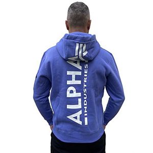 ALPHA INDUSTRIES Herenpullover met capuchon, neon print, Electric Purple 667