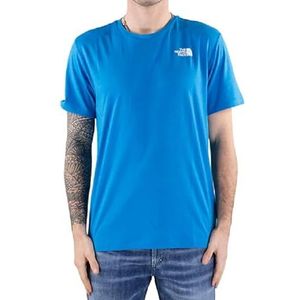 The North Face NF0A882YRI31 M Foundation Tracks Graphic Tee T-Shirt Homme Skyline Blue Taille M, Skyline Blue, M