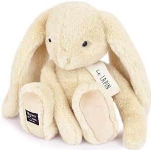 HISTOIRE D'OURS - Pluche dier konijn vanille – collectie LE LAPIN – 32 cm – zeer zacht om te knuffelen – lange oren om te aaien – cadeau-idee voor verjaardag kinderen en knuffeldier voor baby's –