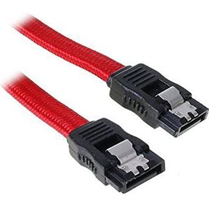 BitFenix BFA-MSC-SATA330RK-RP SATA-kabel 3 ommanteld rood/zwart