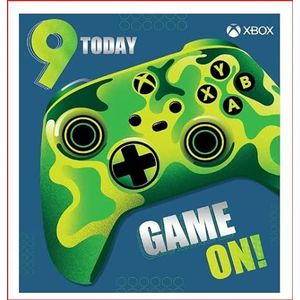 Xbox verjaardagskaart 9e verjaardag kaart voor kinderen 9e verjaardag, Xbox kaart voor kinderen, officieel gelicentieerd product
