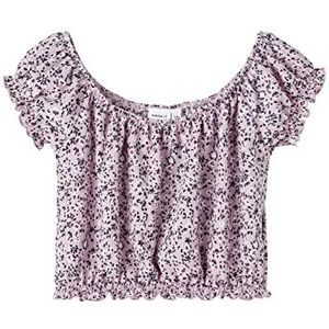 NAME IT Nkfhalba SS-T-shirt met korte mouwen voor meisjes, Orchid Bloom, 146-152, Orchid Bloom