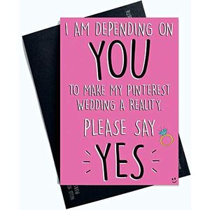Grappige kaart voor bruidsmeisjes, met opschrift ""Will You Be My Bridesmaid"", bruiloftskaart, bruidsmeisjes, bruidsmeisje, PC595