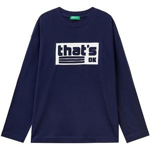 United Colors of Benetton T-shirt M/L 3vr5c10gr T-shirt voor jongens (1 stuk), Nachtblauw 252
