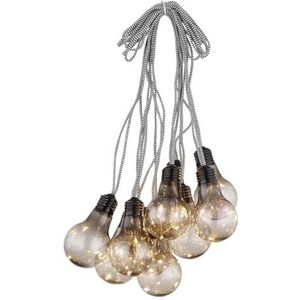 WatioWave GUIRNALDE LUMIÈRES DE CHAÎNE LED JEFFA NOIR FUMÉE 7,5 m IP44