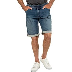 JP 1880 Grote maten Superstretch bermuda, RF, donker denim, 60 heren, Blauw