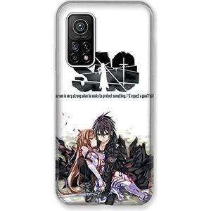 Beschermhoes voor Xiaomi Mi 10T / Mi 10T Pro Manga SAO Sword Art Online wit