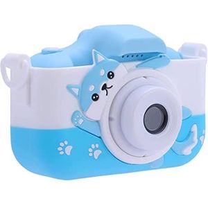 ZHUTA Digitale kindercamera met siliconen hoes, HD 1080p 2,0 inch display, digitale camera voor kinderen, kerstspeelgoed, Nieuwjaar voor jongens en meisjes, blauw