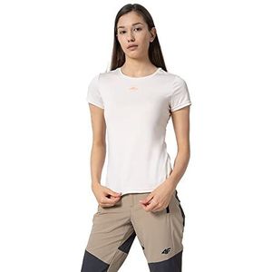 4F T-shirt FNK pour femme, Blanc cassé, L