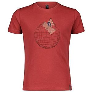 Scott JRS 10 Casual SS, Rood, 140 Unisex kinderen, Rood, 140, Rood