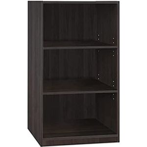 Furinno JAYA Bibliothèque simple en bois, expresso, 24,13 x 24,13 x 102,36 cm