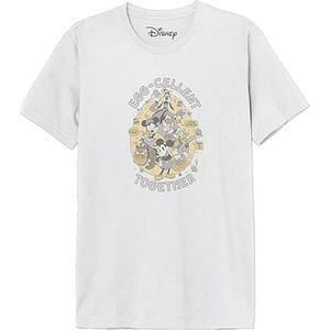 Disney Medmickts176 T-shirt voor heren, 1 stuk, Grijs Melange