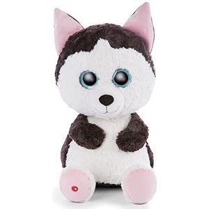 NICI Glubschis: Het origineel - Glubschis Husky Barkley 45 cm - Husky knuffeldier met grote ogen - pluizig pluche dier met grote glinsterende ogen - knuffeldier voor pluche liefhebbers