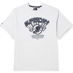 Superdry Vintage Ath Club Tee overhemd heren, Gletsjer Grijs Marl
