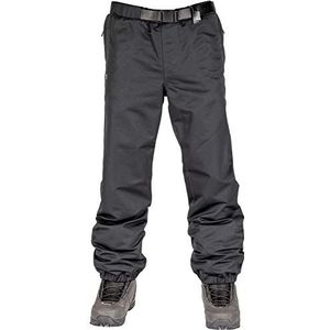 L1 SEXTON'20 heren functionele snowboardbroek regular fit 2-laags in joggingstijl 90 met ventilatiesleuven en verstelbare riem, zwart.