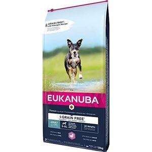 Eukanuba Graanvrij hondenvoer met eend, droogvoer voor volwassen honden van alle rassen, 12 kg