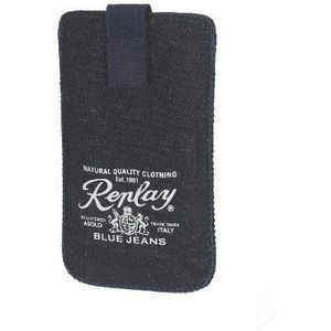 Replay 123RED581.25 Denim Case voor Apple iPhone 4S donkerblauw/wit