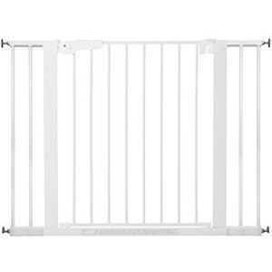 BabyDan Premier Barrier met drukbevestiging voor deur/trap, wit, 99 - 106,3 cm
