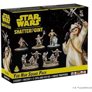Star Wars Shatterpoint Yub Nub Squad Pack - tafelfiguurspel, strategiespel voor kinderen en volwassenen, vanaf 14 jaar, 2 spelers, 90 minuten speeltijd, gemaakt door Atomic Mass Games