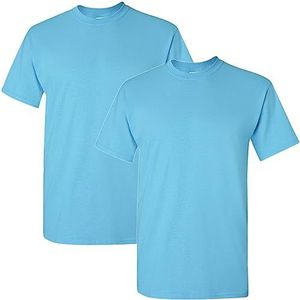 Gildan Hemel, 2 stuks T-shirts voor heren, verpakking van 2 stuks, XL, Sky (2 stuks)