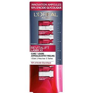 L'Oréal Paris De Revitalift Laser X3-7x 1,3 ml - Peeling-effect - Anti-aging kuur 7 dagen - Anti-aging kuur - Anti-Vlek & Smoothing - Nieuwe Huid Effect in 7 dagen - Met Glycolzuur - Revitalift Laser