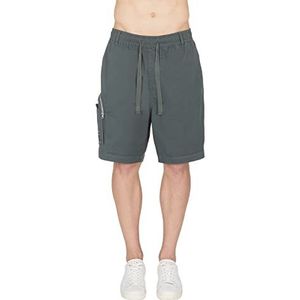 Armani Exchange Cargo Side Zip Pocket Shorts Heren, Donkergrijs