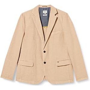 camel active Veste pour homme en mélange de coton et lin, sable, 60