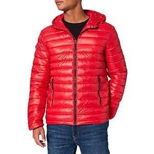 Superdry Shine Hooded Fuji Herenjas, Rood