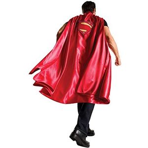 Rubie's Officiële Superman-cape voor volwassenen, met opdruk van de rechtvaardigheid, Eén maat